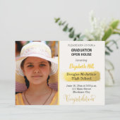 Foto Abschluss Open House Einladung (Stehend Vorderseite)