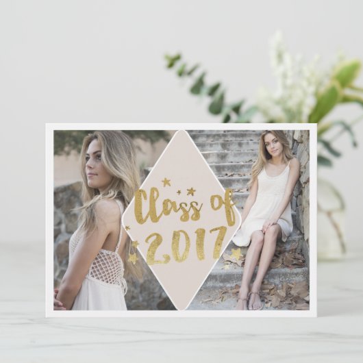 Foto Abschluss Open House Einladung (Stehend Vorderseite)