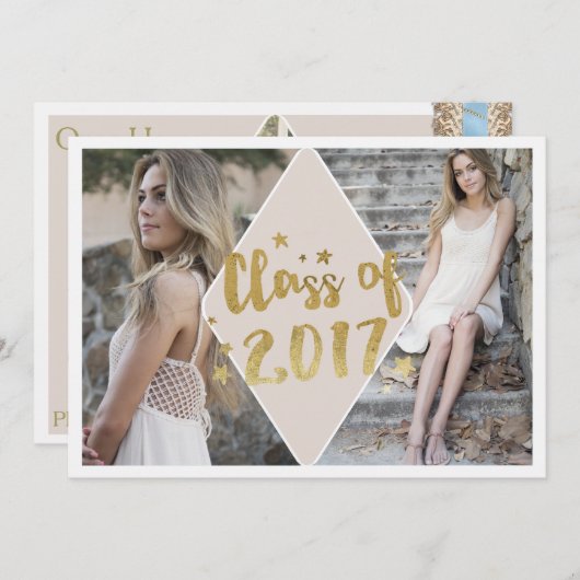 Foto Abschluss Open House Einladung (Vorne/Hinten)