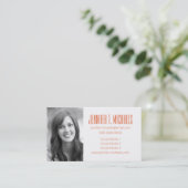 Foto Abschluss| Pastelstreifen Kariert Telefonnummerkarte (Stehend Vorderseite)