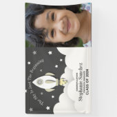 Foto Abschluss Rocket Weltraumbanner Banner (Vertikal)