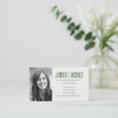 Foto Abschluss| Rose mit Polka - Punkten Telefonnummerkarte (Stehend Vorderseite)