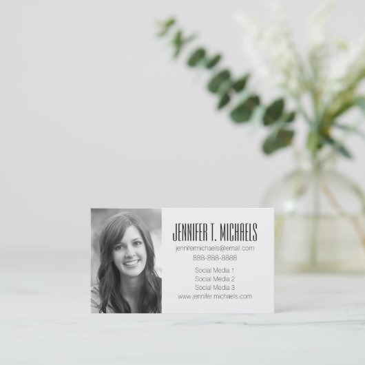 Foto Abschluss| Sassy Seashell Pattern Telefonnummerkarte (Stehend Vorderseite)