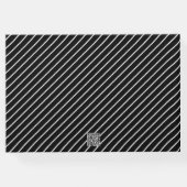 Foto Abschluss School Black and White Guest Book Gästebuch (Rückseite)