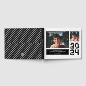 Foto Abschluss School Black and White Guest Book Gästebuch (Voll)