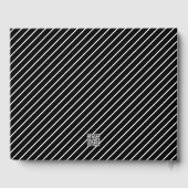 Foto Abschluss School Black and White Guest Book Gästebuch (Rückseite)