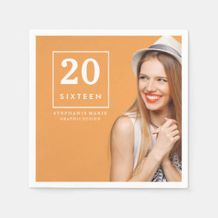 Foto-Abschluss-Servietten 2016 der Serviette