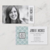 Foto Abschluss| Spanngittermuster Telefonnummerkarte (Vorne/Hinten)