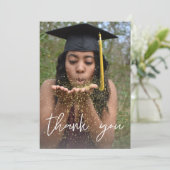Foto Abschluss Vertical W Dankeschön Karte (Stehend Vorderseite)