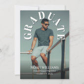 Foto Abschluss Zeremonie und Party, Abschluss Einladung (Vorderseite)