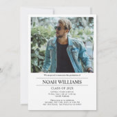 Foto Abschluss Zeremonie und Party, Abschluss Einladung (Rückseite)