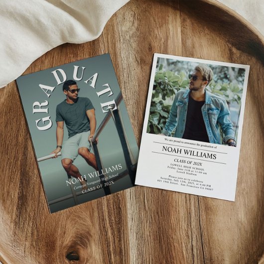 Foto Abschluss Zeremonie und Party, Abschluss Einladung