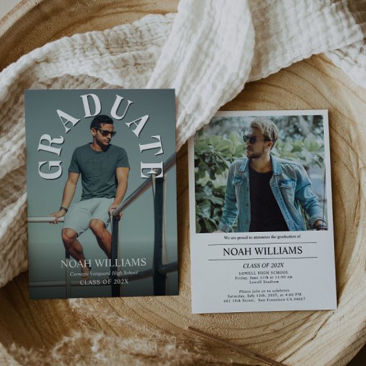 Foto Abschluss Zeremonie und Party, Abschluss Einladung