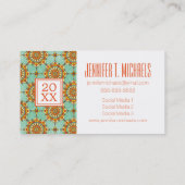 Foto Abschluss| Ziermuster Telefonnummerkarte (Rückseite)