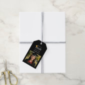 Foto-Abschlussfeier Danke schwarz Geschenkanhänger (Mit Garn)