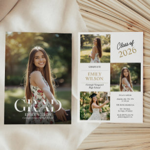 Foto-Abschlussfeier-Einladungsankündigung Einladung