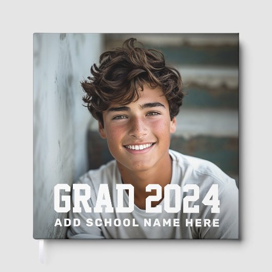 Foto Abschlussklasse des Jahres Name oder Schulabs Gästebuch (Vorderseite)