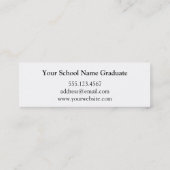 Foto-Abschlussmitteilungsumbau-Namenskartenrot Telefonnummerkarte (Rückseite)