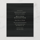 Foto-Absolventpartei für Aquarellfarben-Blume (Rückseite)