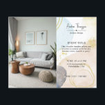 Foto Abstrakte Wasserfarben Formen GoId Foil Flyer<br><div class="desc">Foto Abstrakte Wasserfarben Formen GoId Foil Flyer</div>