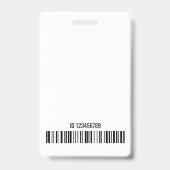 Foto-Abteilung für einfache graue Logos Ausweis (Rückseite)