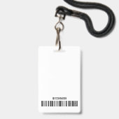 Foto-Abteilung für einfache graue Logos Ausweis (Rückseite mit Lanyard)