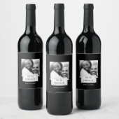 Foto Abzeichen | Ankündigung der Verlobung | Weine Weinetikett (Flaschen)