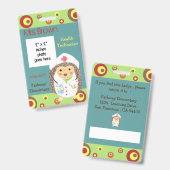 Foto-Abzeichen des Grundschulmediziners Ausweis (Vorder- & Rückseite)