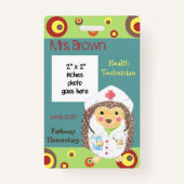 Foto-Abzeichen des Grundschulmediziners Ausweis (Vorderseite)