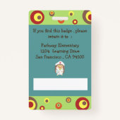 Foto-Abzeichen des Grundschulmediziners Ausweis (Rückseite)