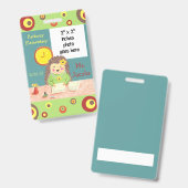 Foto-Abzeichen des Schulbüros Ausweis (Vorder- & Rückseite)