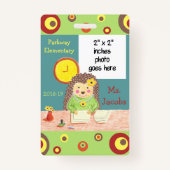 Foto-Abzeichen des Schulbüros Ausweis (Vorderseite)