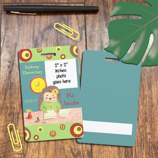 Foto-Abzeichen des Schulbüros Ausweis