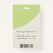 Foto-Abzeichen für benutzerdefinierte Mitarbeiter- Ausweis (Rückseite)