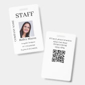 Foto-Abzeichen für moderne benutzerdefinierte ID-M Ausweis (Vorder- & Rückseite)