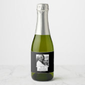 Foto Abzeichen | VERLOBUNG | Mini Sparkling Labrad Schaumweinetikett (Vorderseite)