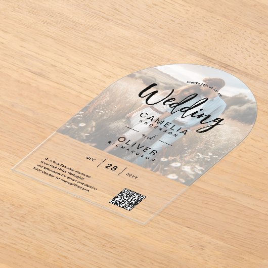 FOTO ACRYLIC WEDING QR Code UAWG OVERLAY Acryleinladungen (Ablage )