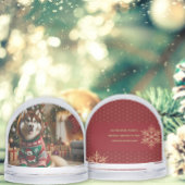 Foto Add Message Snow Globe Schneekugeln