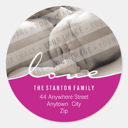 FOTO ADDRESS STICKER :: Liebe dividieren 4 (Vorderseite)