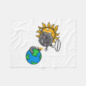 Foto! Adorable Niedlich Total Solar Eclipse 2024 Fleecedecke (Vorderseite (Horizontal))