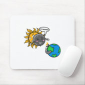 Foto! Adorable Niedlich Total Solar Eclipse 2024 Mousepad (Mit Mouse)