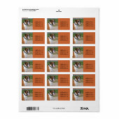 Foto-Adressetikett für Boxer-Dog Adressaufkleber (Vorne)