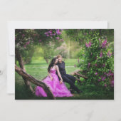 Foto Agate Lila Gold Plum Save the Date (Rückseite)