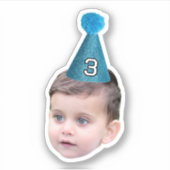 Foto Age Party Milestone Birthdy individuell anpas Aufkleber (Vorderseite)