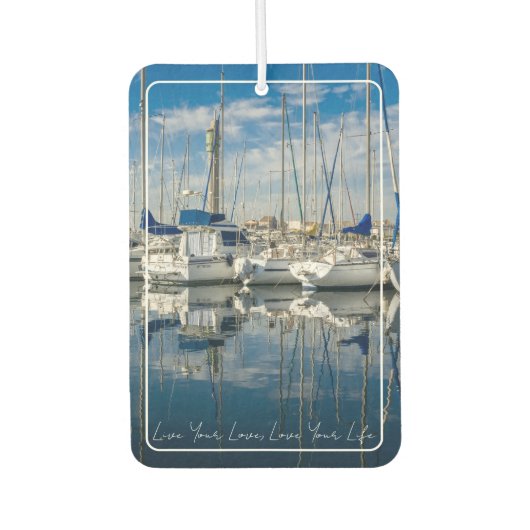 Foto Air Freshener mit Textboot - HAMbyWG Autolufterfrischer (Vorderseite)