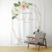 Foto "Airy Blush Brautparty" Wandteppich (Beispiel)