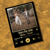 Foto Album Cover Music Playlist Save the Date Folieneinladung