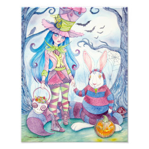 Foto "Alice & the White Rabbit Halloween"