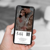 Foto alle in einem QR-Code uAwg Details Hochzeit Einladung