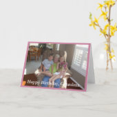 Foto-alles- Gute zum Geburtstaggroßmutter - Karte (Gelbe Blume)